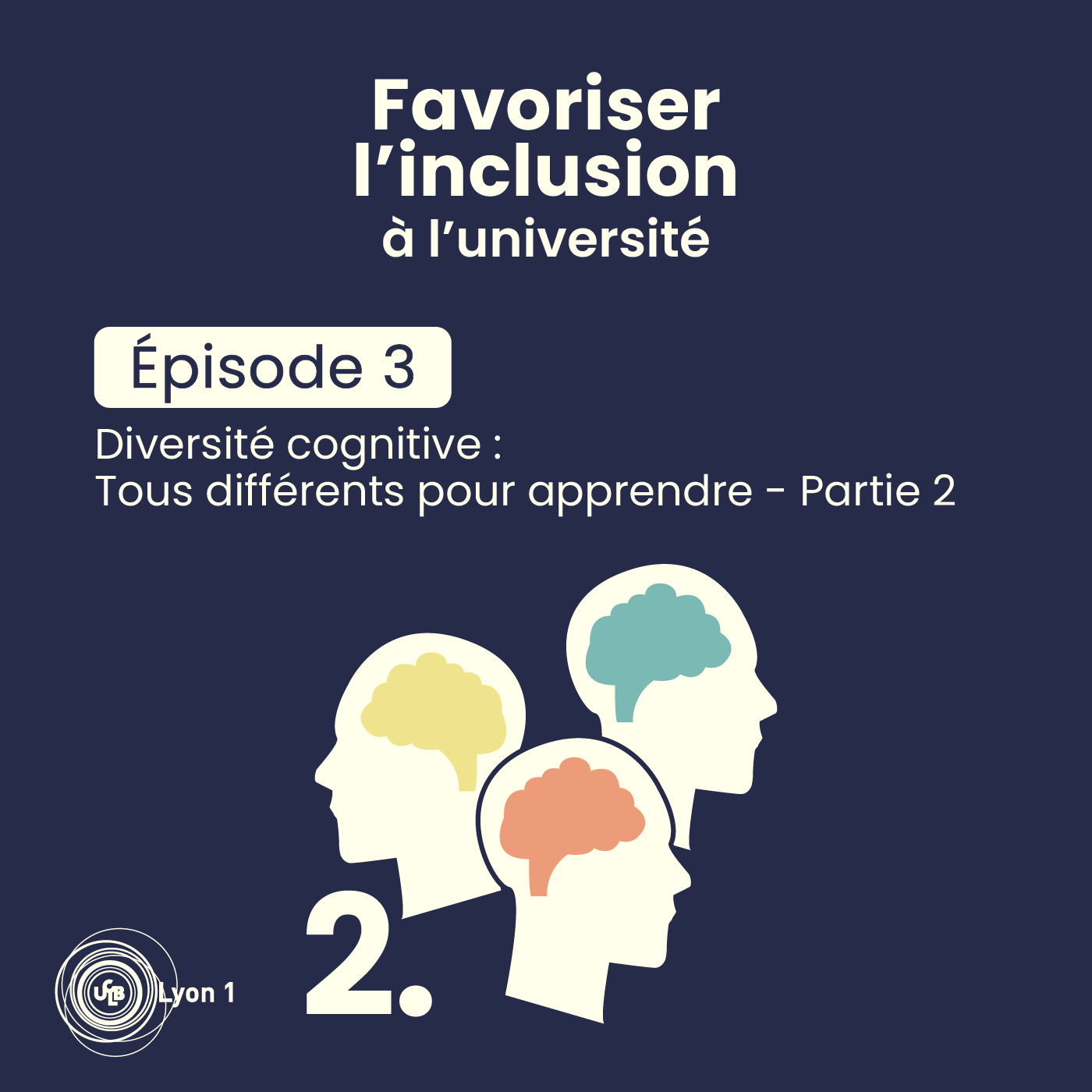 #3 Diversité cognitive : Tous différents pour apprendre - Partie 2 episode artwork
